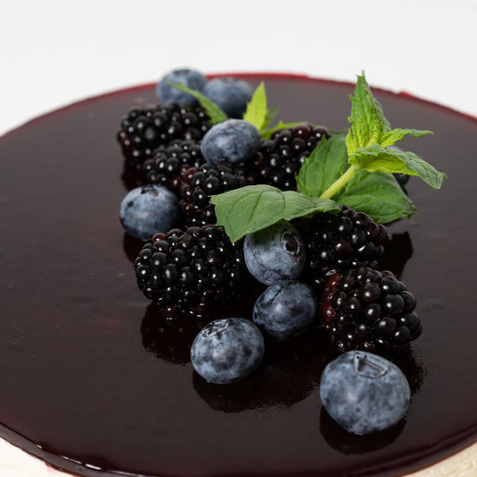 Mustikkainen tuorejuustokakku